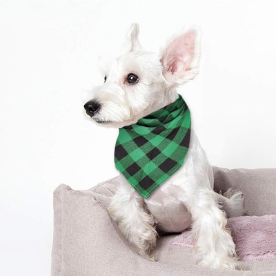 Bandana Pour Chien - ClassicPlaidDog™ - Vert&noir