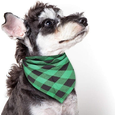 Bandana Pour Chien - ClassicPlaidDog™ - Vert&noir